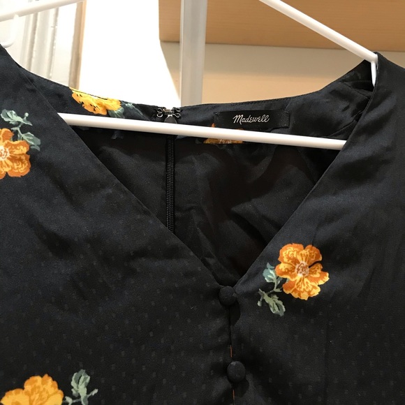 Madewell Lilyblossom Button-Front Dress Floating - Picture 7 of 8